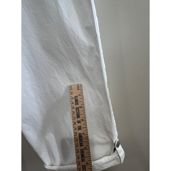 Athleta Pivot Pant Womens 6 White Zippers Convertible Leg Style #739402 Travel - Picture 3 of 12